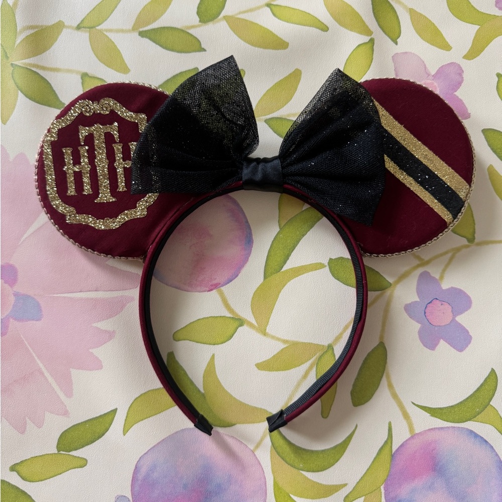 Tower of Terror Handmade Maroon Mouse Ears